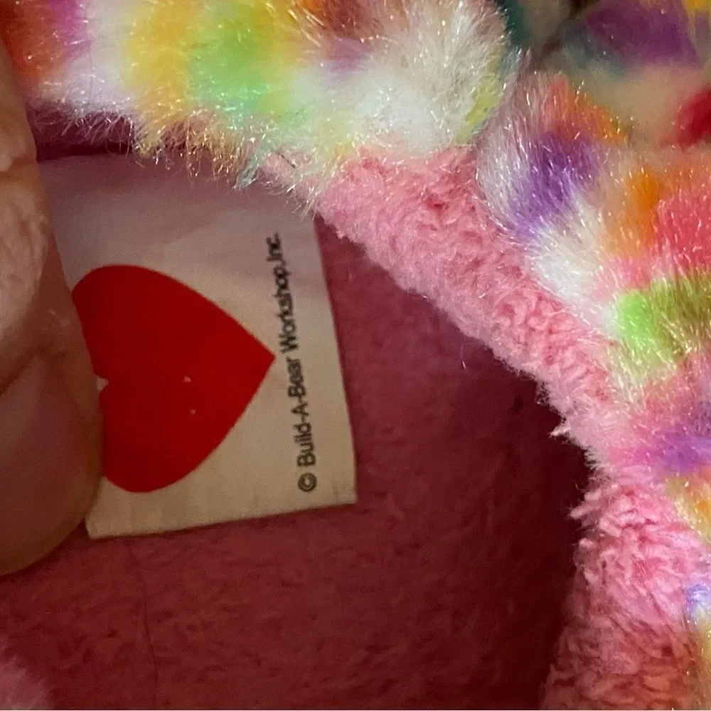 Build a Bear Confetti Kitty cat leopard Girls 3D plus animal Slippers L 1-2